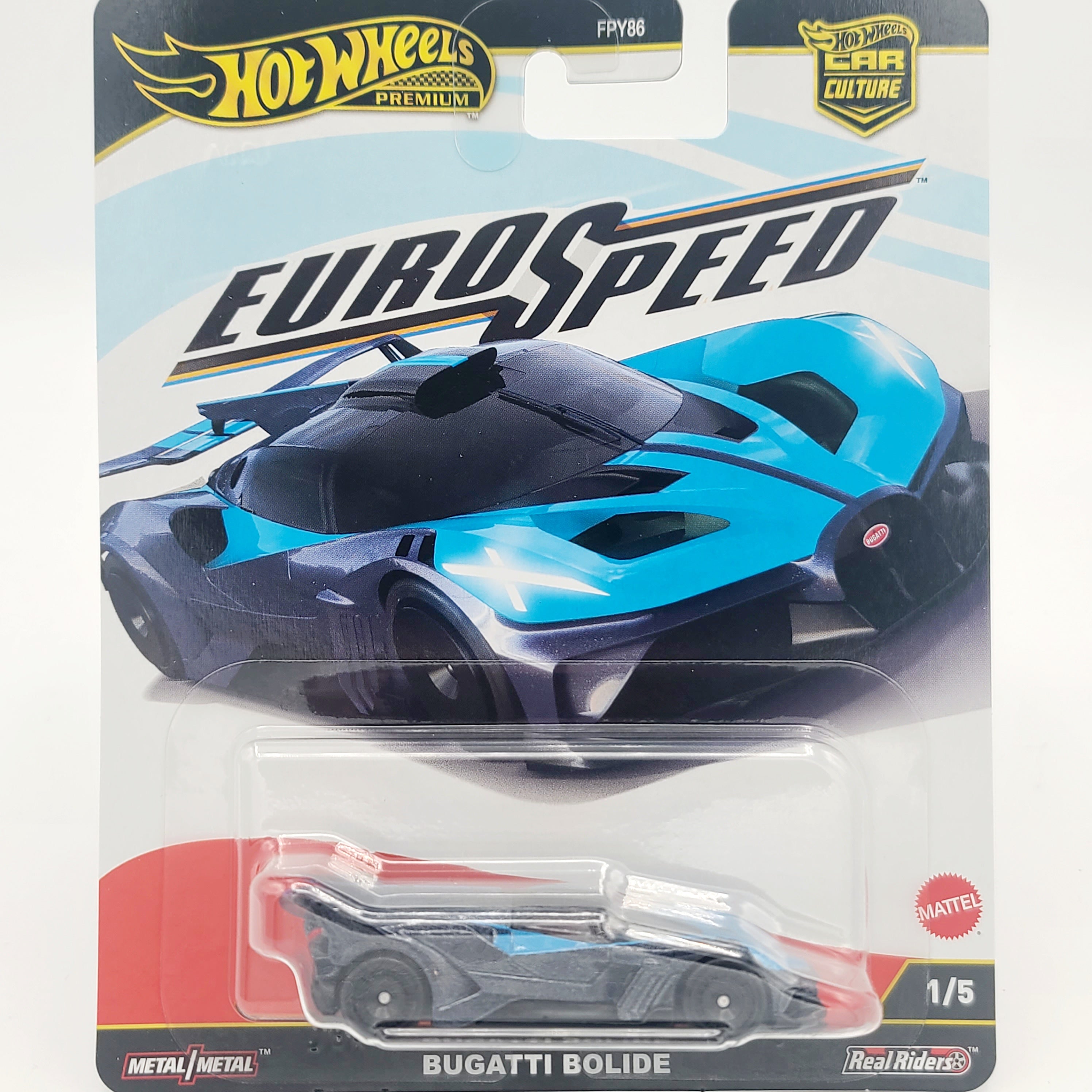 Hot Wheels - 2025 Car Culture Case L - Euro Speed w/ Chase (Set of 6 Cars)